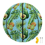 Watercolor Kiwi And Avocado Print Basketball