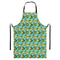 Watercolor Kiwi And Avocado Print Bib Apron With Pocket