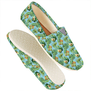 Watercolor Kiwi And Avocado Print Casual Shoes