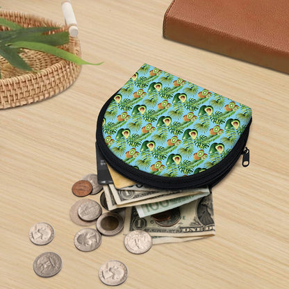 Watercolor Kiwi And Avocado Print Coin Purse
