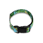 Watercolor Kiwi And Avocado Print Dog Collar