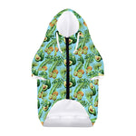 Watercolor Kiwi And Avocado Print Dog Zip Up Hoodie