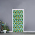 Watercolor Kiwi And Avocado Print Door Sticker