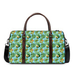 Watercolor Kiwi And Avocado Print Duffle Bag