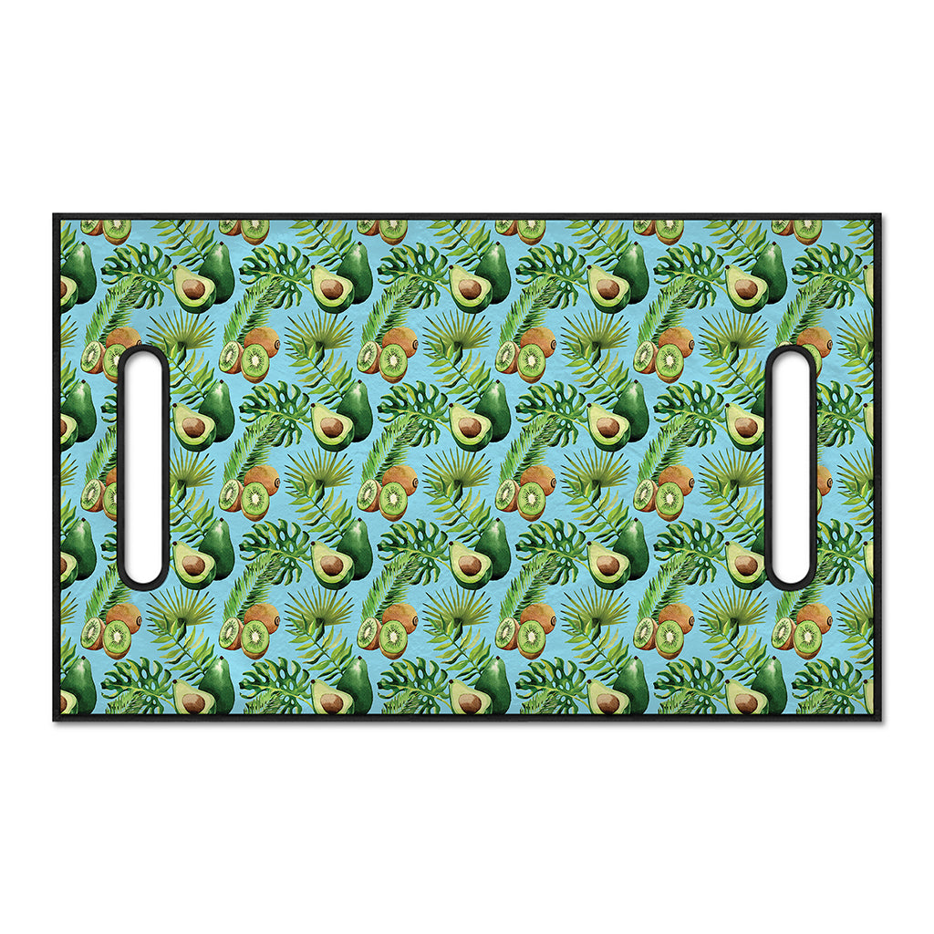 Watercolor Kiwi And Avocado Print Golf Cart Seat Cover