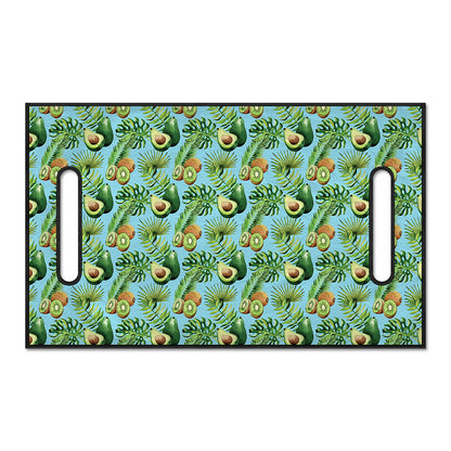 Watercolor Kiwi And Avocado Print Golf Cart Seat Cover
