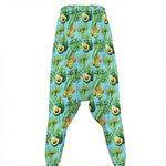 Watercolor Kiwi And Avocado Print Hammer Pants