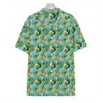 Watercolor Kiwi And Avocado Print Hawaiian Shirt