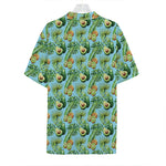 Watercolor Kiwi And Avocado Print Hawaiian Shirt