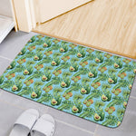 Watercolor Kiwi And Avocado Print Indoor Door Mat