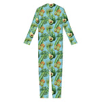 Watercolor Kiwi And Avocado Print Jumpsuit