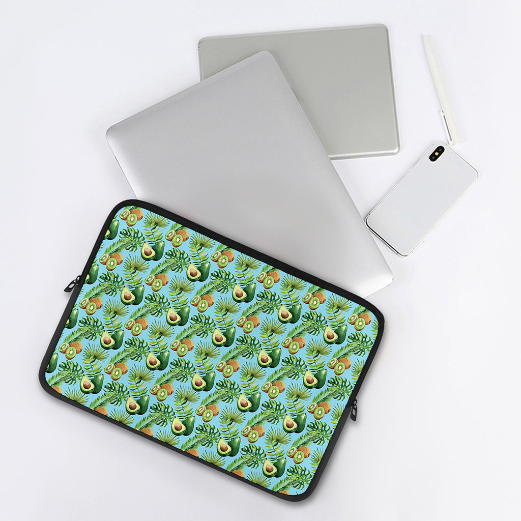 Watercolor Kiwi And Avocado Print Laptop Sleeve