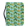 Watercolor Kiwi And Avocado Print Leather Bible Cover