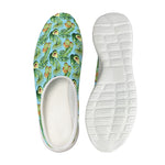 Watercolor Kiwi And Avocado Print Mesh Casual Shoes