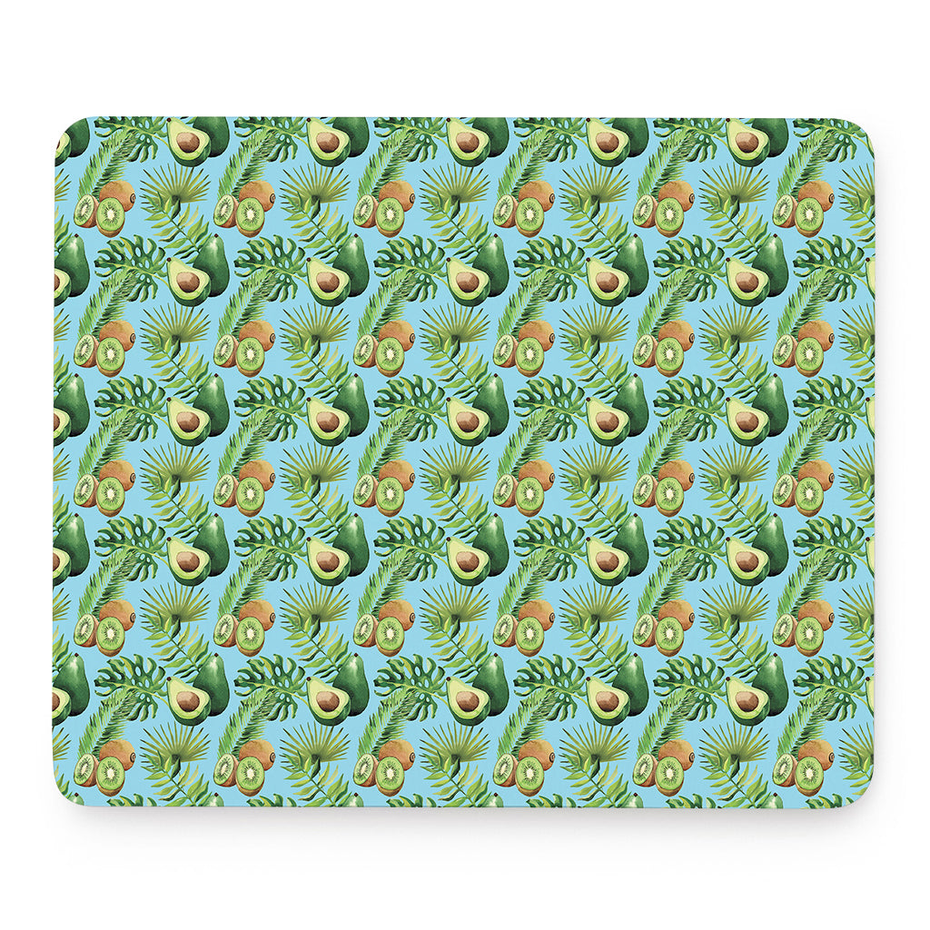 Watercolor Kiwi And Avocado Print Mouse Pad