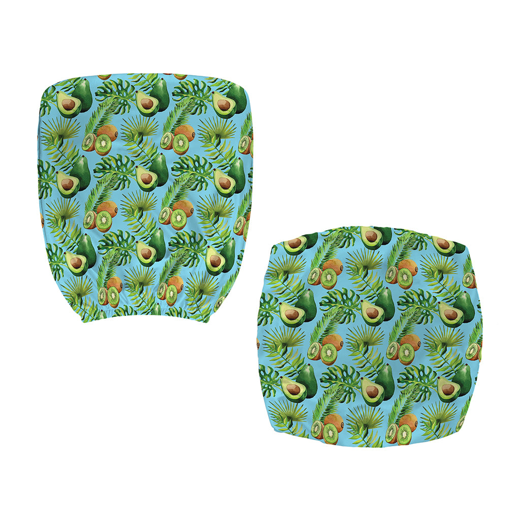 Watercolor Kiwi And Avocado Print Office Chair Cover
