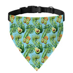Watercolor Kiwi And Avocado Print Over The Collar Dog Bandana