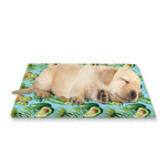 Watercolor Kiwi And Avocado Print Pet Cooling Mat Cover