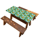 Watercolor Kiwi And Avocado Print Picnic Table Cover