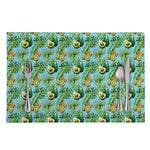 Watercolor Kiwi And Avocado Print Placemat