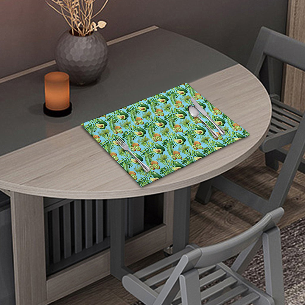 Watercolor Kiwi And Avocado Print Placemat