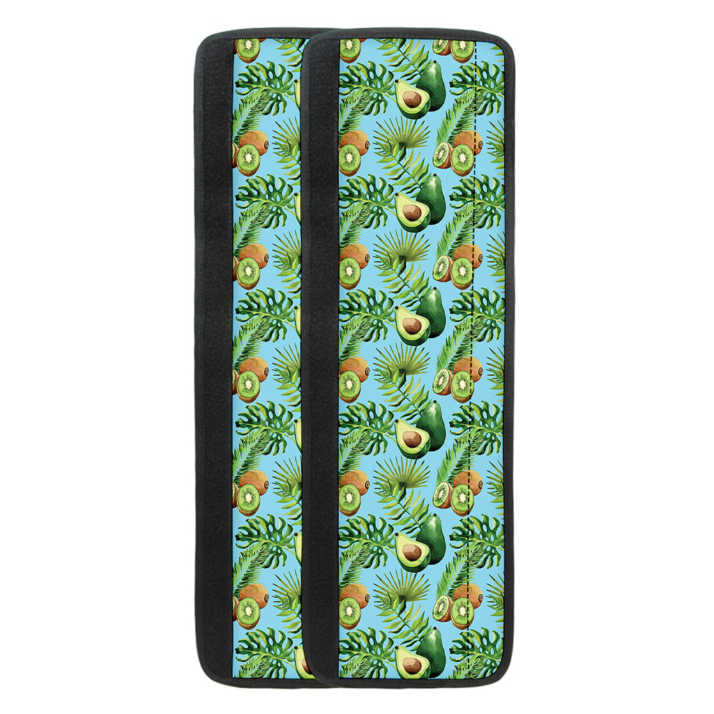 Watercolor Kiwi And Avocado Print Refrigerator Handle Covers