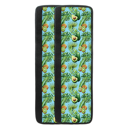 Watercolor Kiwi And Avocado Print Refrigerator Handle Covers