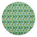 Watercolor Kiwi And Avocado Print Round Blanket