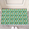 Watercolor Kiwi And Avocado Print Rubber Doormat