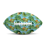 Watercolor Kiwi And Avocado Print Rugby Ball