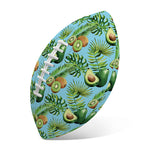 Watercolor Kiwi And Avocado Print Rugby Ball