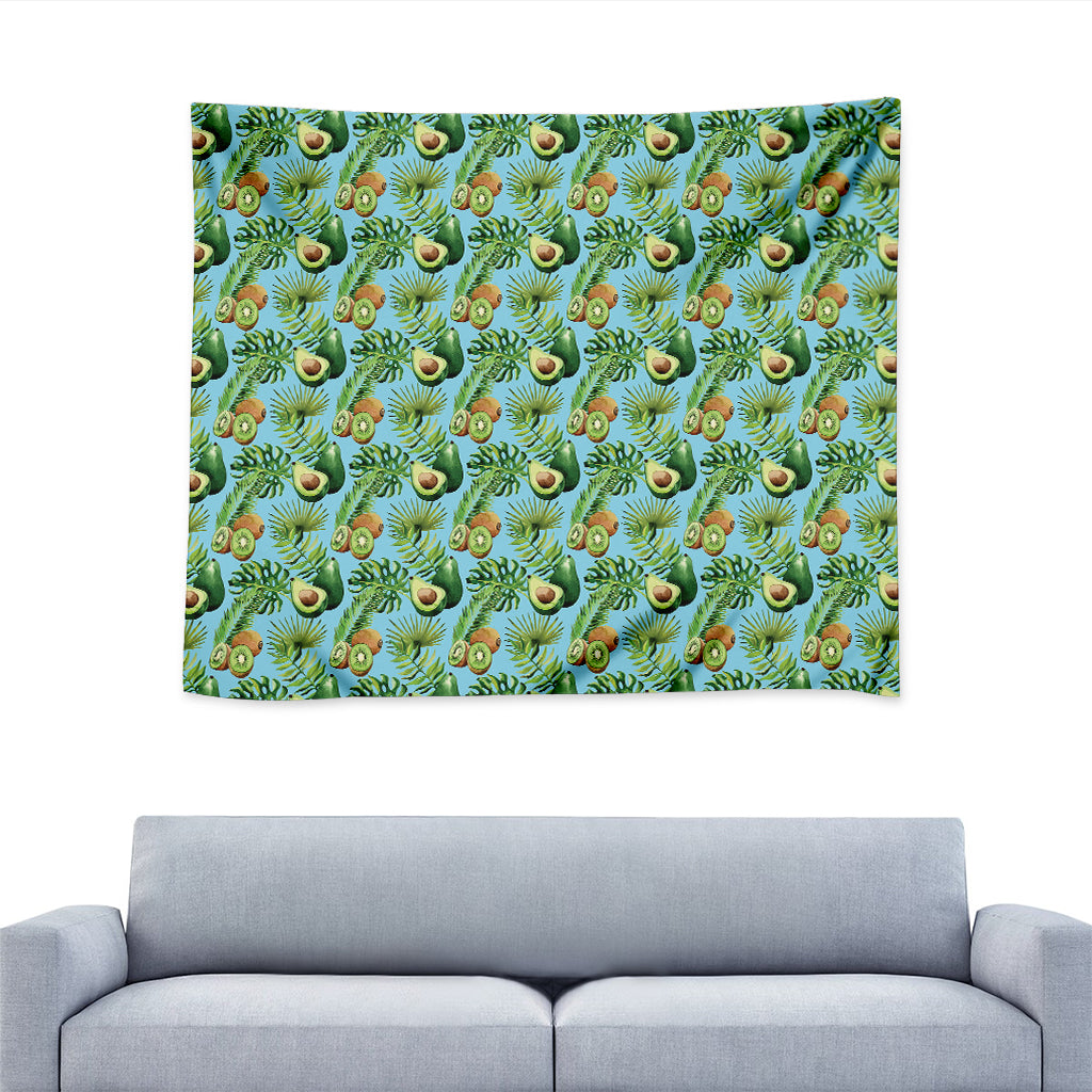 Watercolor Kiwi And Avocado Print Tapestry