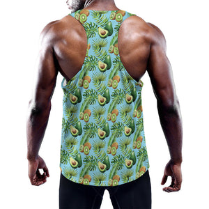 Watercolor Kiwi And Avocado Print Training Tank Top