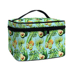 Watercolor Kiwi And Avocado Print Travel Makeup Bag