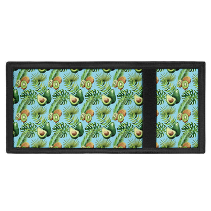Watercolor Kiwi And Avocado Print Trifold Wallet