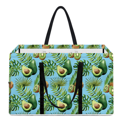 Watercolor Kiwi And Avocado Print Utility Tote Bag