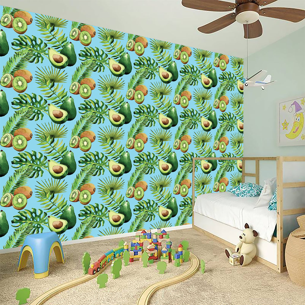 Watercolor Kiwi And Avocado Print Wall Sticker