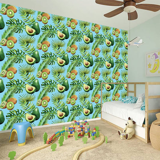 Watercolor Kiwi And Avocado Print Wall Sticker