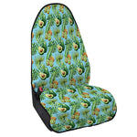 Watercolor Kiwi And Avocado Print Waterproof Car Seat Cover