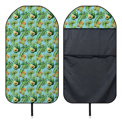 Watercolor Kiwi And Avocado Print Waterproof Car Seat Cover