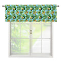 Watercolor Kiwi And Avocado Print Window Valance