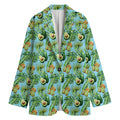 Watercolor Kiwi And Avocado Print Women's Blazer