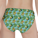 Watercolor Kiwi And Avocado Print Women's Panties