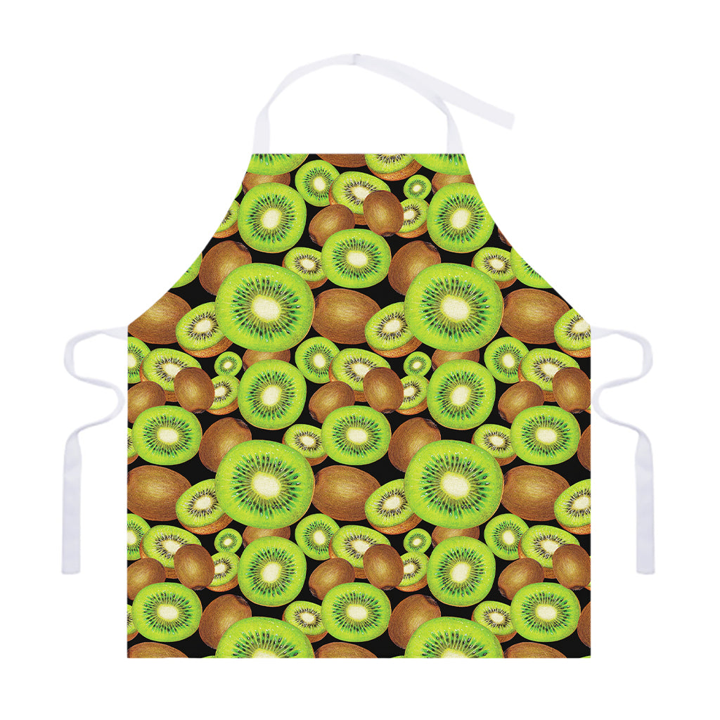 Watercolor Kiwi Pattern Print Adjustable Apron