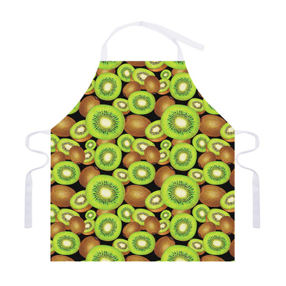 Watercolor Kiwi Pattern Print Adjustable Apron