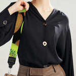 Watercolor Kiwi Pattern Print Bag Strap