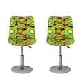 Watercolor Kiwi Pattern Print Bar Stool Covers