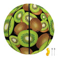 Watercolor Kiwi Pattern Print Basketball
