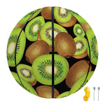 Watercolor Kiwi Pattern Print Basketball