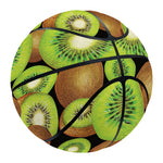 Watercolor Kiwi Pattern Print Basketball